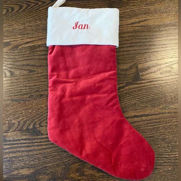 Pottery Barn Holiday Pottery Barn Stocking Embroidered With Name
